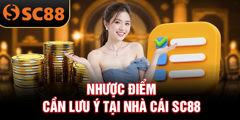 Nhược điểm cần lưu ý tại nhà cái SC88